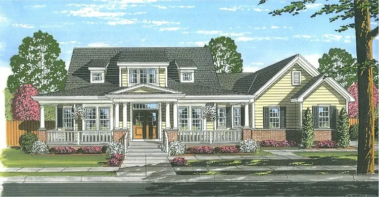 Full Rendering for House Plan #530142