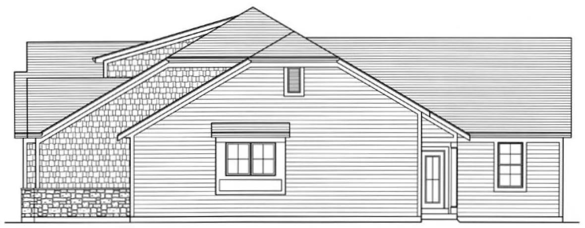 Right Elevation for House Plan #539742