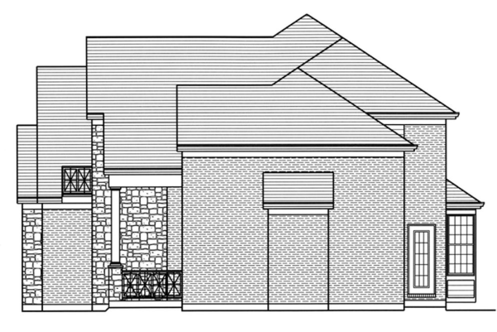 Right Elevation for House Plan #535742