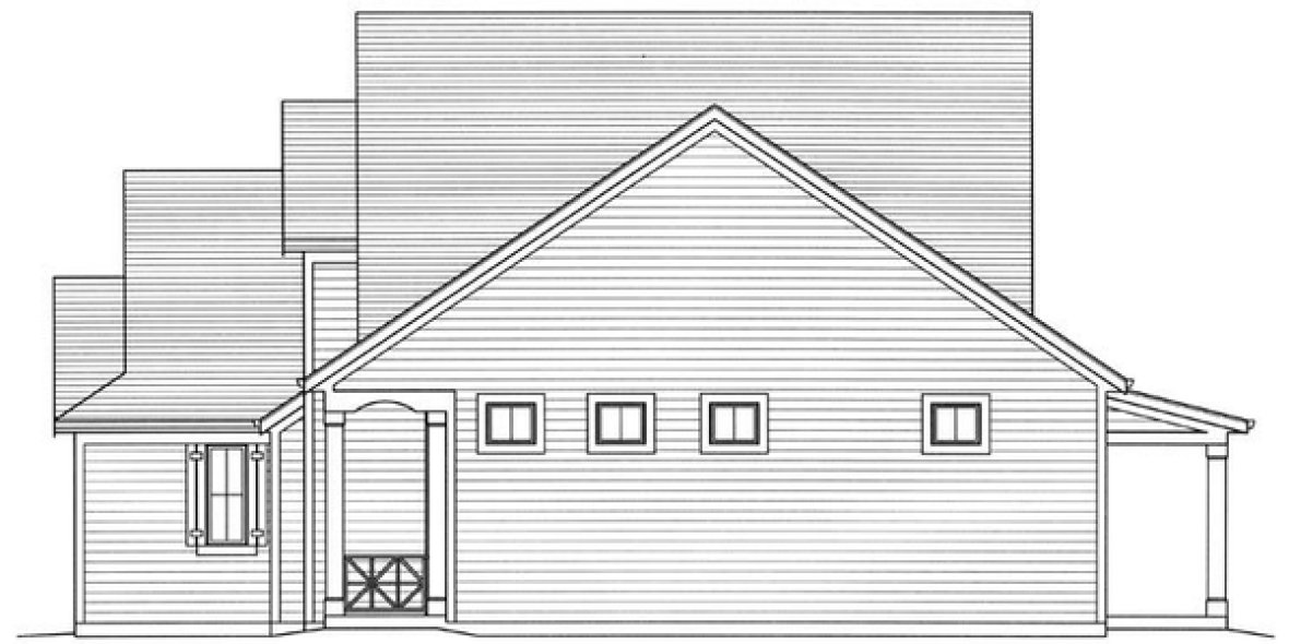 Right Elevation for House Plan #530452