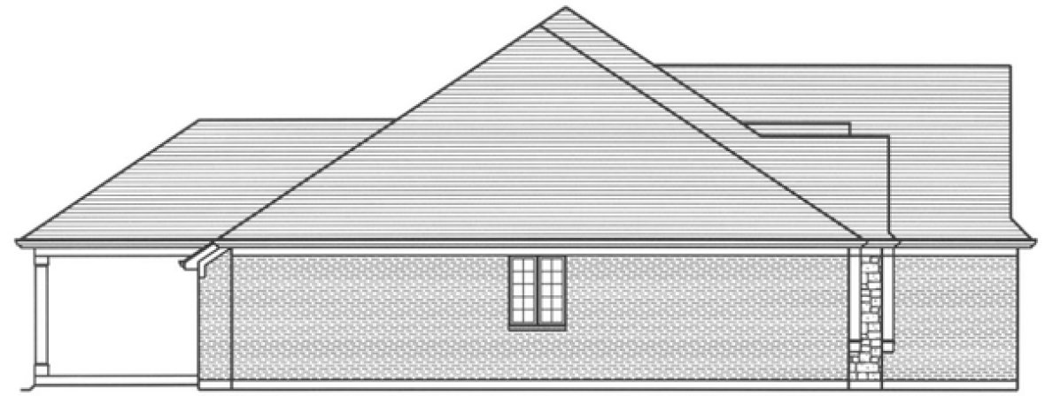 Left Elevation for House Plan #535332