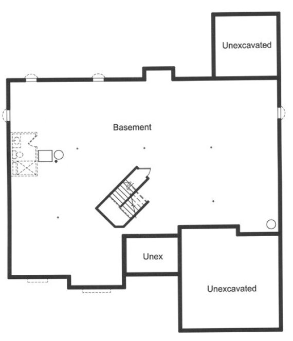 Basement Plan for House Plan #535332