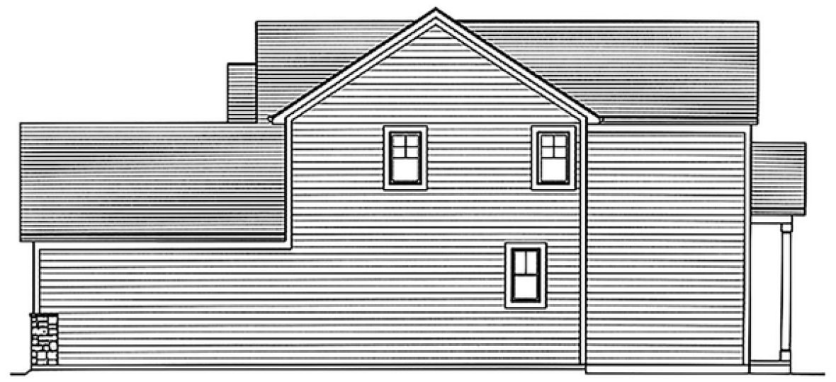 Right Elevation for House Plan #531902