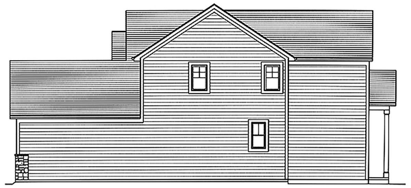 Right Elevation for House Plan #531902