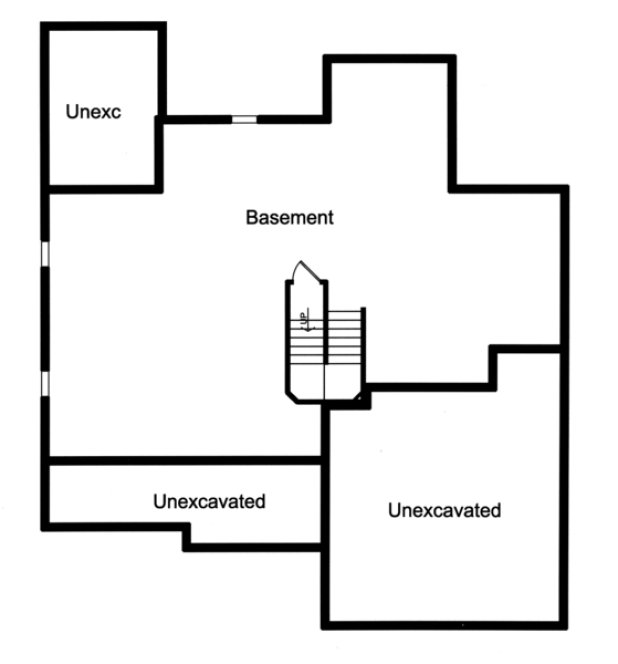 Basement Plan for House Plan #531902