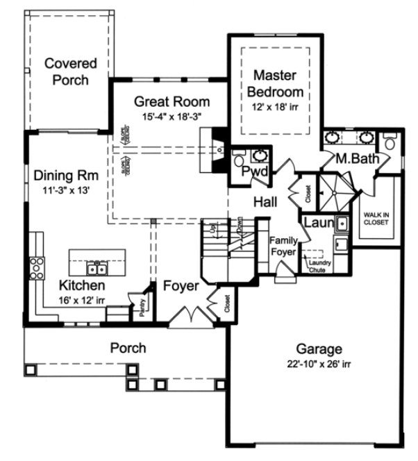 Main Floor Plan for House Plan #531902
