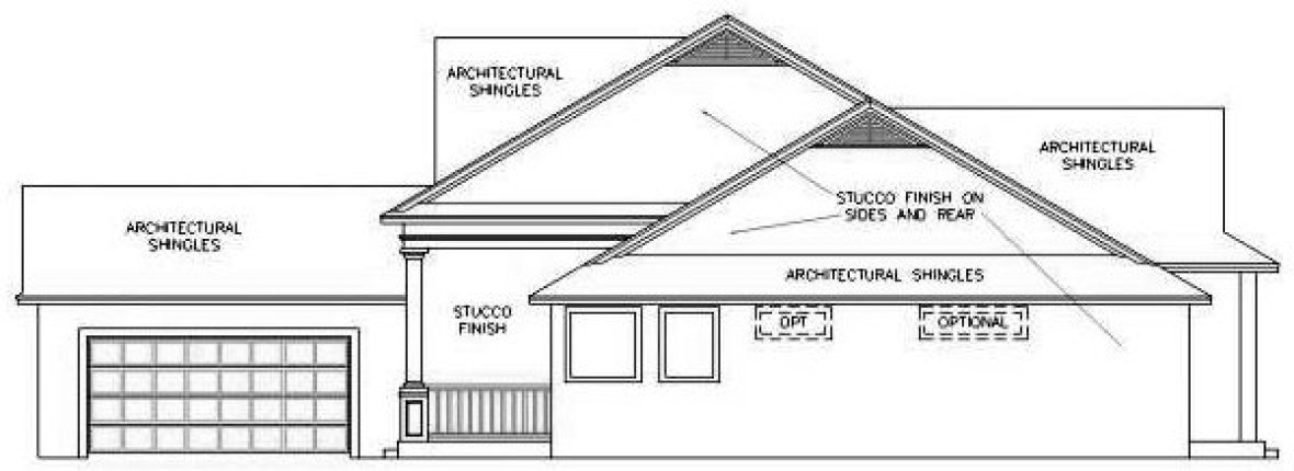 Right Elevation for House Plan #865442