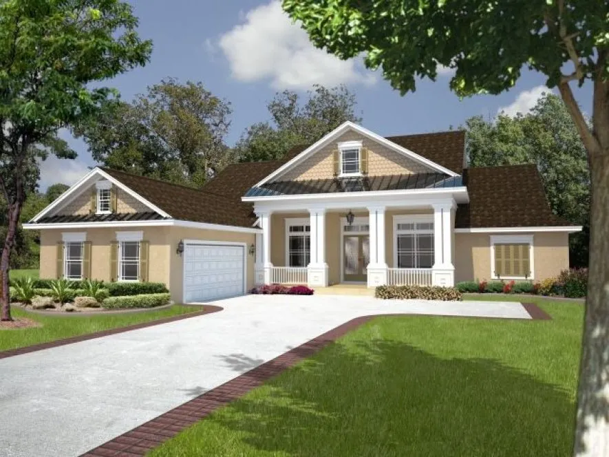 Full Rendering for House Plan #865442