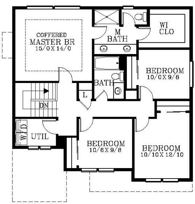 Second Floor Plan for House Plan #856881