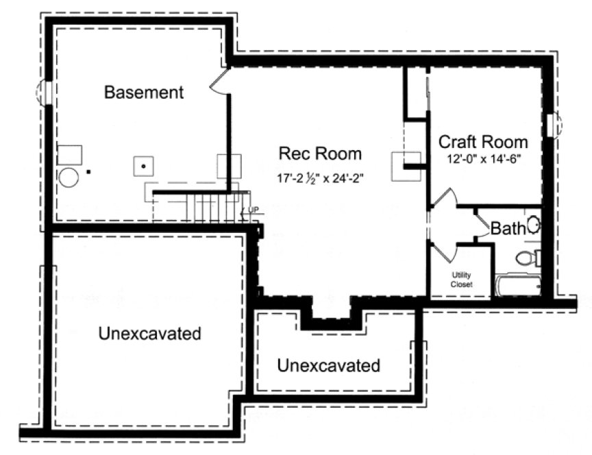 Basement Plan for House Plan #539031