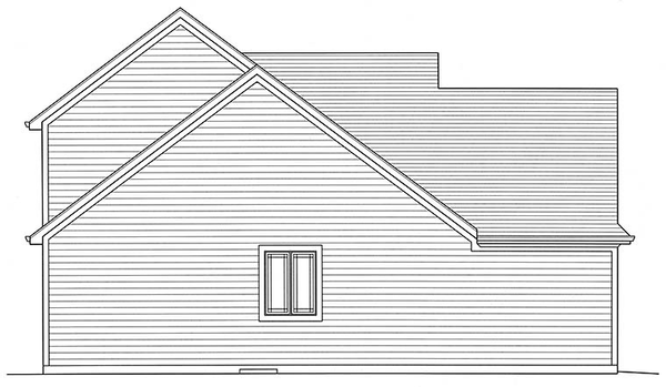Left Elevation for House Plan #535502