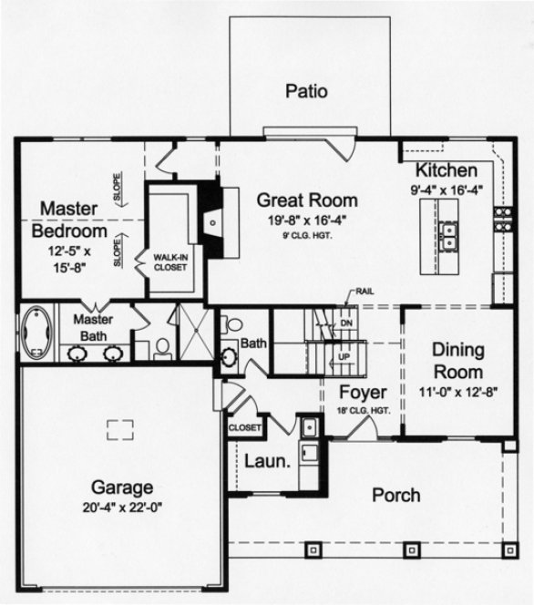 Main Floor Plan for House Plan #535502
