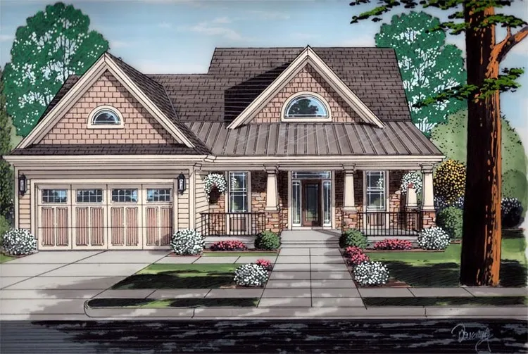 Full Rendering for House Plan #535502