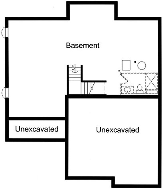 Basement Plan for House Plan #538282