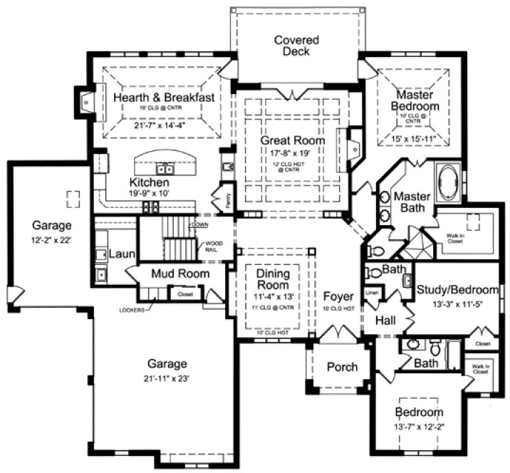 Main Floor Plan for House Plan #536382