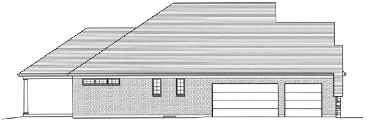 Left Elevation for House Plan #532522
