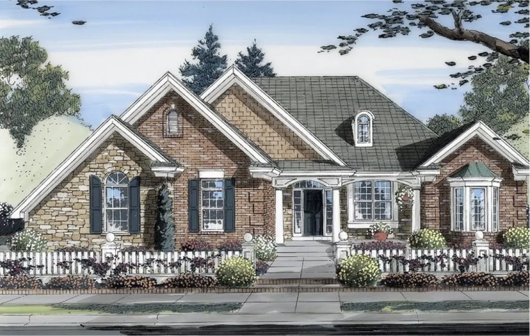 Full Rendering for House Plan #532522