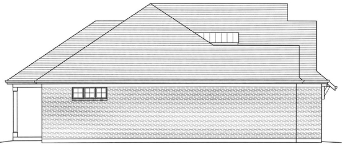Left Elevation for House Plan #531861