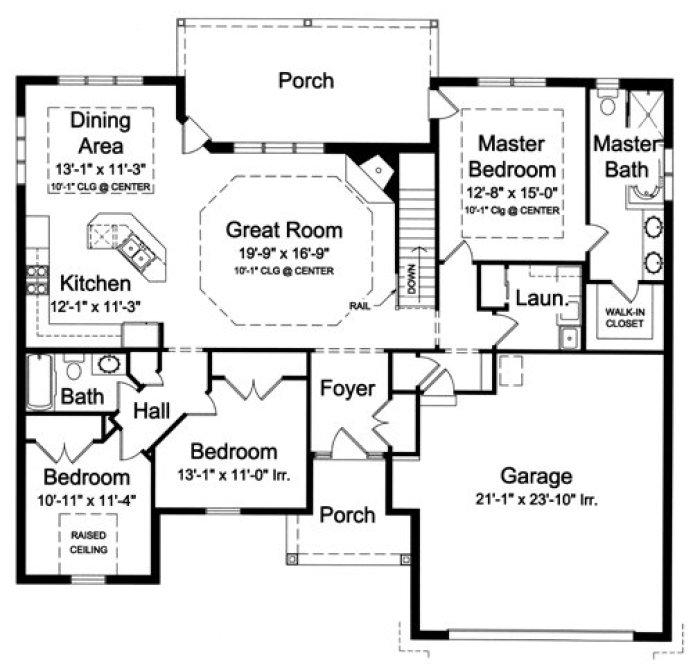 Main Floor Plan for House Plan #531861