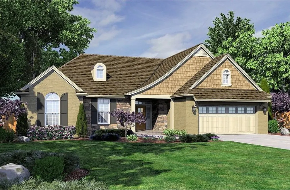 Full Rendering for House Plan #531861