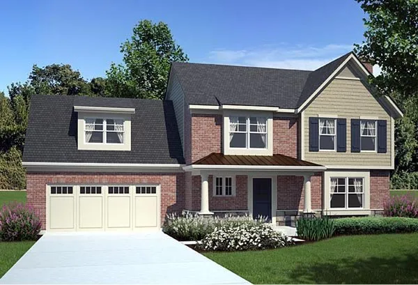 Full Rendering for House Plan #537002