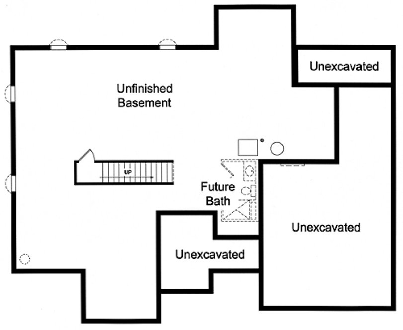 Basement Plan for House Plan #537951