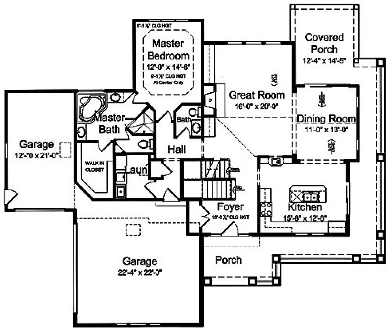 Main Floor Plan for House Plan #534722