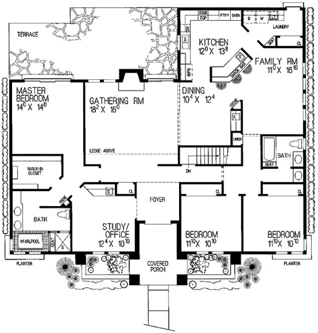 Main Floor Plan for House Plan #524722