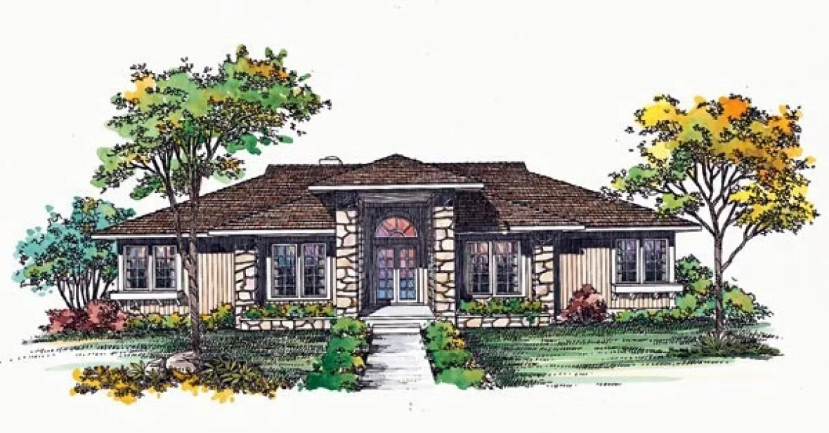 Full Rendering for House Plan #524722