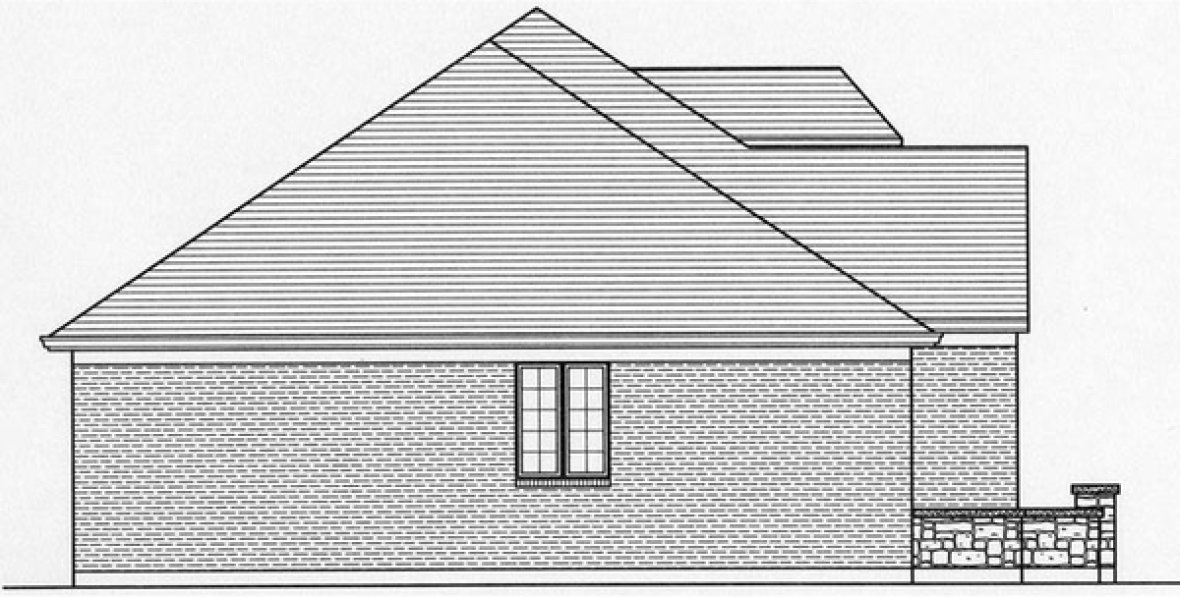 Left Elevation for House Plan #538491