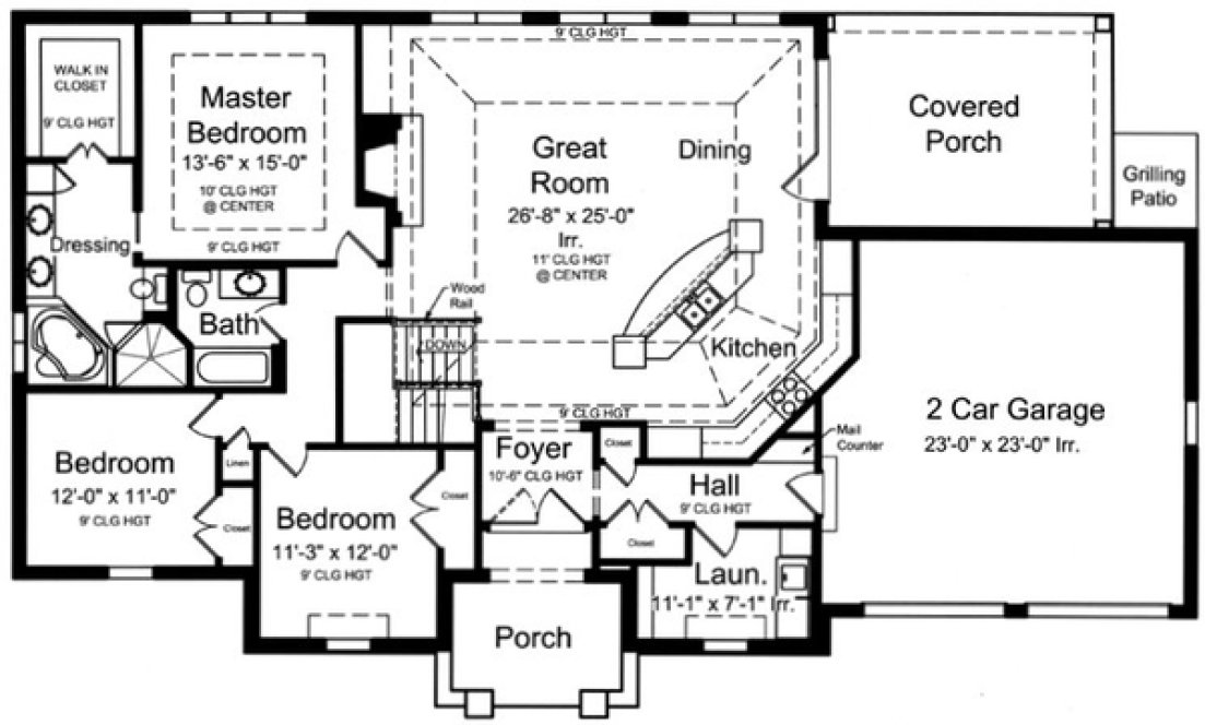 Main Floor Plan for House Plan #538491