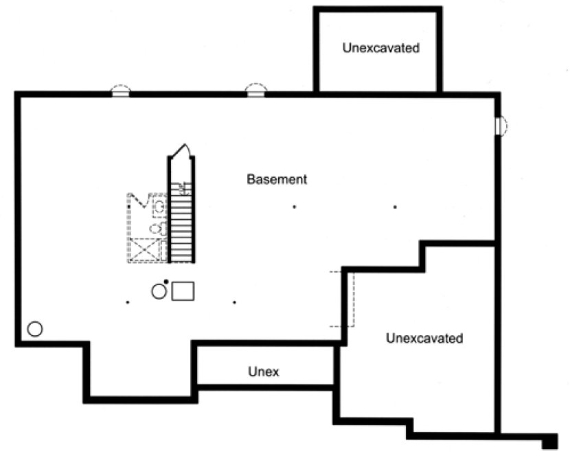 Basement Plan for House Plan #539622