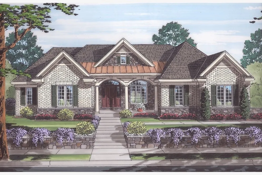 Full Rendering for House Plan #539622