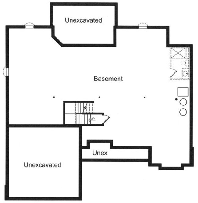 Basement Plan for House Plan #538171