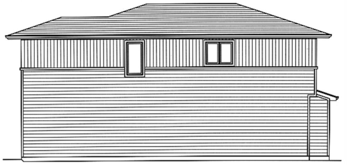 Right Elevation for House Plan #537981