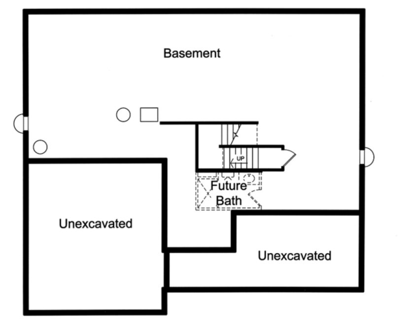 Basement Plan for House Plan #535202