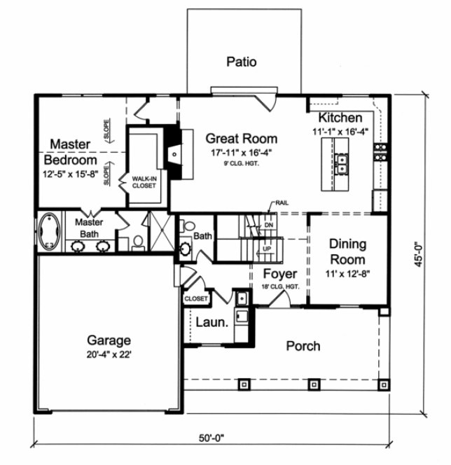 Main Floor Plan for House Plan #535202