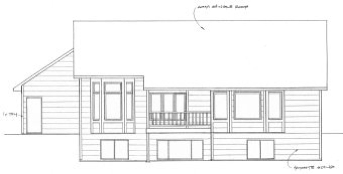 Rear Elevation for House Plan #356741