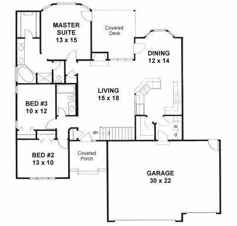 Main Floor Plan for House Plan #356741