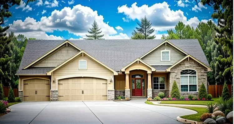 Full Rendering for House Plan #350551