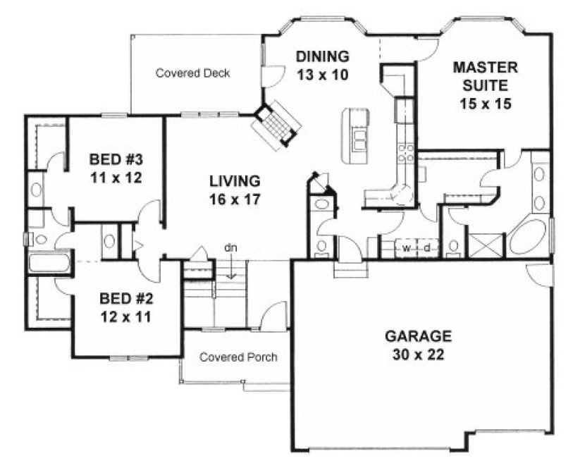 Main Floor Plan for House Plan #355261