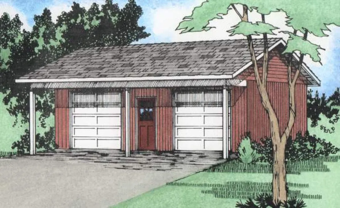 Full Rendering for House Plan #202018