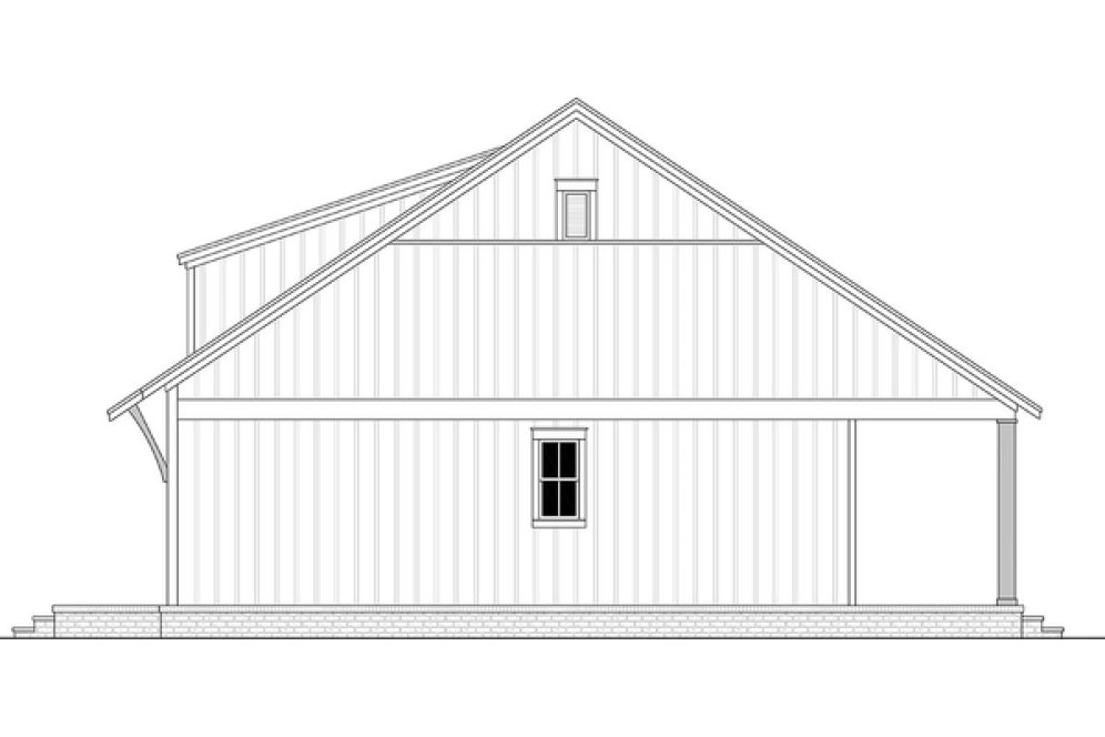 Right Elevation for House Plan #300701