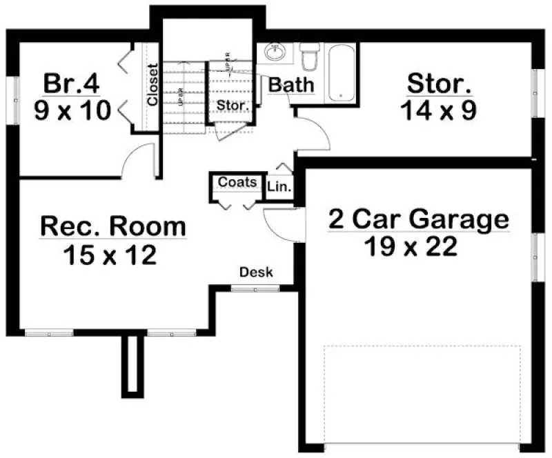 Basement Plan for House Plan #203011