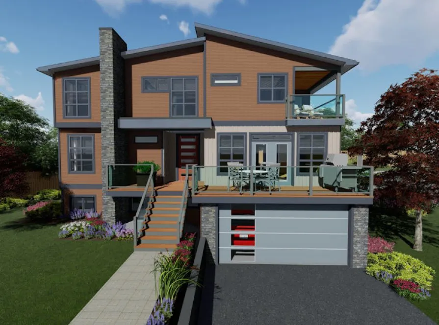 Full Rendering for House Plan #203011