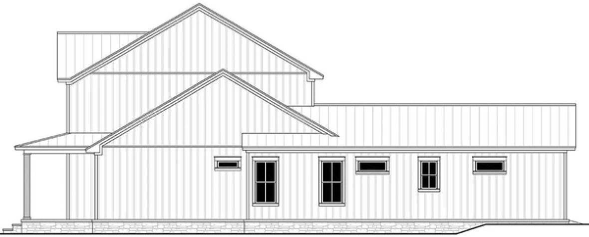 Right Elevation for House Plan #308262
