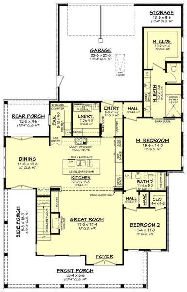 Main Floor Plan for House Plan #308262