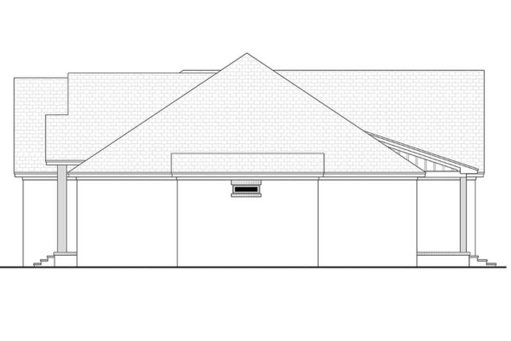 Right Elevation for House Plan #302002