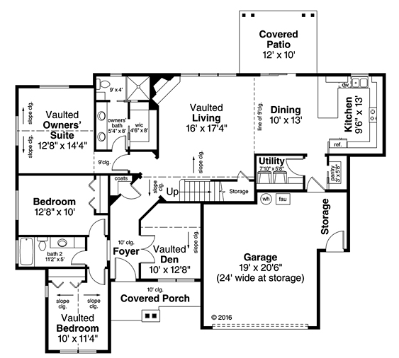 Main Floor Plan for House Plan #341971