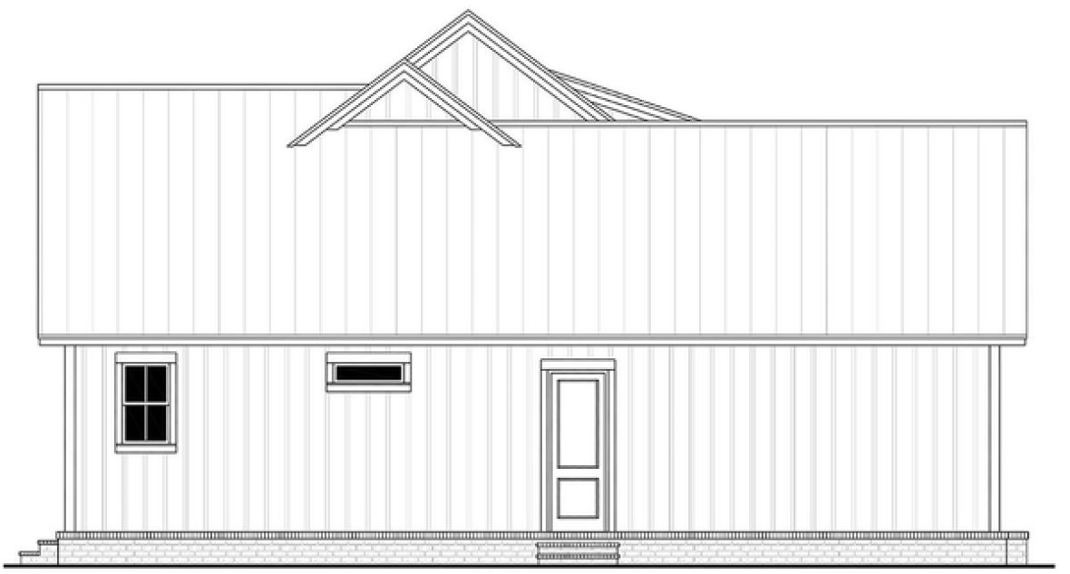 Left Elevation for House Plan #300471